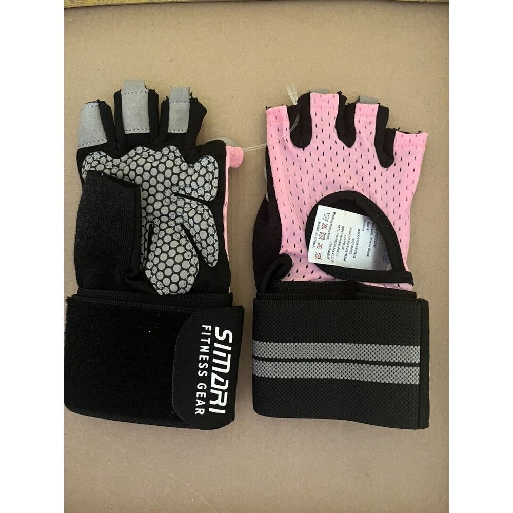 Women’s Pink Simari Fitness Gloves Small Workout Training Wrist Support